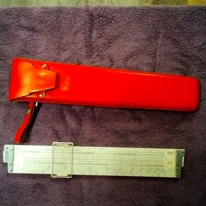K&E Slide Rule 10 Deci-Lon Model 68 1100 w Leather Case